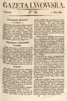 Gazeta Lwowska. 1834, nr 52