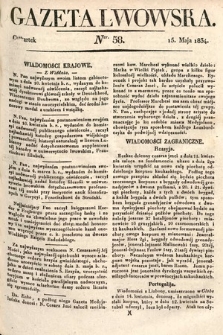 Gazeta Lwowska. 1834, nr 58