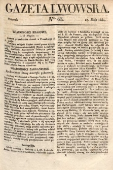 Gazeta Lwowska. 1834, nr 63