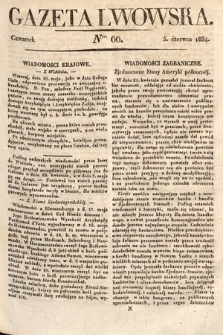 Gazeta Lwowska. 1834, nr 66