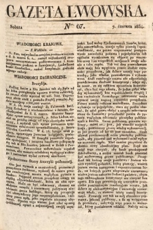 Gazeta Lwowska. 1834, nr 67