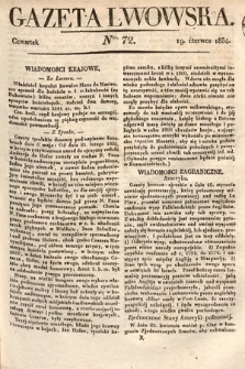 Gazeta Lwowska. 1834, nr 72