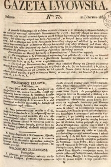 Gazeta Lwowska. 1834, nr 73
