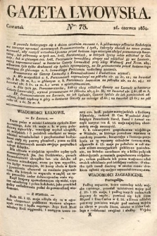 Gazeta Lwowska. 1834, nr 75