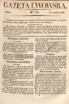 Gazeta Lwowska. 1834, nr 76