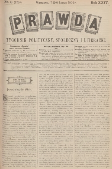 Prawda : tygodnik polityczny, społeczny i literacki. R.24, 1904, nr 8