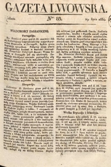 Gazeta Lwowska. 1834, nr 85