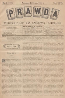 Prawda : tygodnik polityczny, społeczny i literacki. R.26, 1906, nr 2