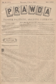 Prawda : tygodnik polityczny, społeczny i literacki. R.26, 1906, nr 9