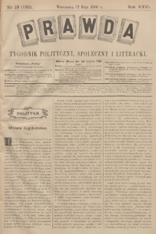 Prawda : tygodnik polityczny, społeczny i literacki. R.26, 1906, nr 19