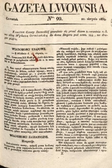 Gazeta Lwowska. 1834, nr 99