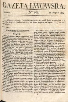 Gazeta Lwowska. 1834, nr 102