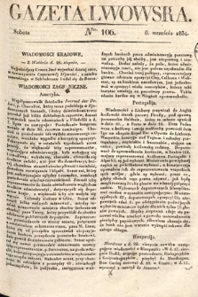 Gazeta Lwowska. 1834, nr 106