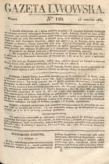 Gazeta Lwowska. 1834, nr 110