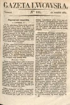 Gazeta Lwowska. 1834, nr 111