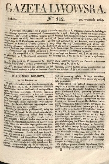 Gazeta Lwowska. 1834, nr 112