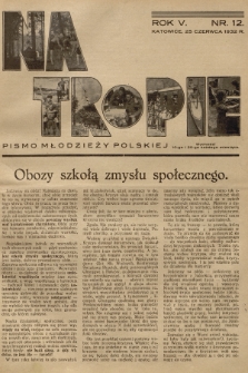 Na Tropie : pismo młodzieży polskiej. R.5, 1932, nr 12