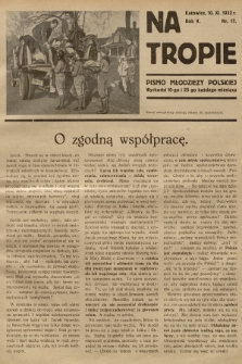 Na Tropie : pismo młodzieży polskiej. R.5, 1932, nr 17