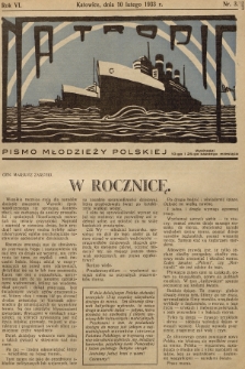 Na Tropie : pismo młodzieży polskiej. R.6, 1933, nr 3