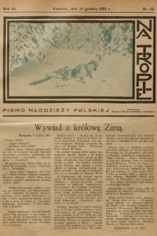 Na Tropie : pismo młodzieży polskiej. R.6, 1933, nr 19