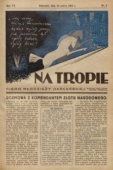 Na Tropie : pismo młodzieży harcerskiej. R.7, 1934, nr 5