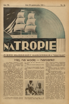 Na Tropie : pismo młodzieży harcerskiej. R.7, 1934, nr 16