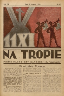 Na Tropie : pismo młodzieży harcerskiej. R.7, 1934, nr 17