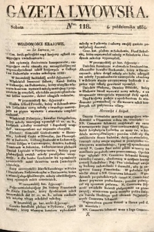 Gazeta Lwowska. 1834, nr 118