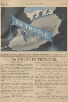 Na Tropie : pismo młodzieży harcerskiej. R.8, 1935, nr 2