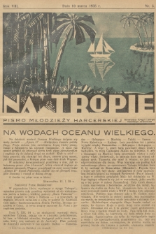 Na Tropie : pismo młodzieży harcerskiej. R.8, 1935, nr 5