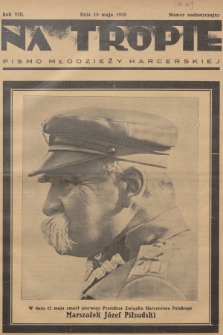 Na Tropie : pismo młodzieży harcerskiej. R.8, 1935, [nr 10] nadzwyczajny