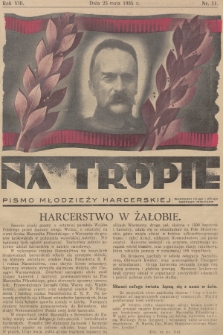 Na Tropie : pismo młodzieży harcerskiej. R.8, 1935, nr 11