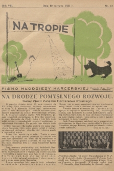 Na Tropie : pismo młodzieży harcerskiej. R.8, 1935, nr 12