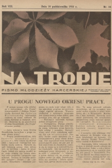 Na Tropie : pismo młodzieży harcerskiej. R.8, 1935, nr 16