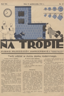 Na Tropie : pismo młodzieży harcerskiej. R.8, 1935, nr 17