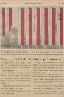 Na Tropie : pismo młodzieży harcerskiej. R.8, 1935, nr 18