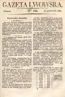 Gazeta Lwowska. 1834, nr 126