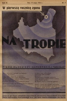 Na Tropie : pismo młodzieży harcerskiej. R.9, 1936, nr 9