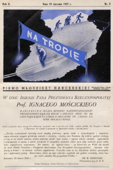Na Tropie : pismo młodzieży harcerskiej. R.10, 1937, nr 2