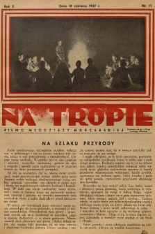 Na Tropie : pismo młodzieży harcerskiej. R.10, 1937, nr 11