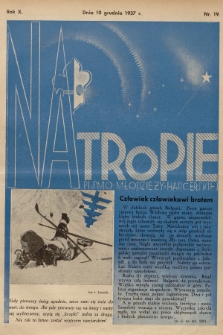 Na Tropie : pismo młodzieży harcerskiej. R.10, 1937, nr 19