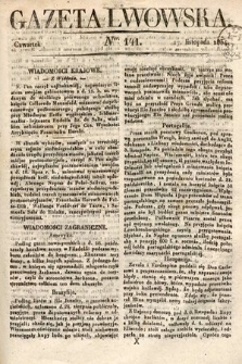 Gazeta Lwowska. 1834, nr 141