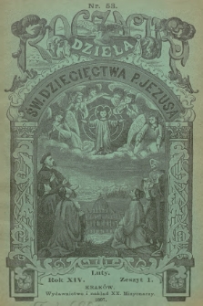 Roczniki Dzieła Św. Dziecięctwa P. Jezusa. R.14, nr 1 (1897)