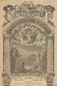 Roczniki Dzieła Św. Dziecięctwa P. Jezusa. R.16, nr 3 (1899)