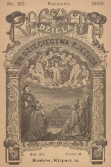 Roczniki Dzieła Św. Dziecięctwa P. Jezusa. R.20, nr 2 (1903)