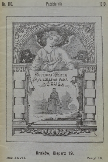 Roczniki Stowarzyszenia Św. Dziecięctwa P. Jezusa. R.27, nr 4 (1910)