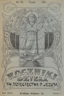Roczniki Dzieła Św. Dziecięctwa Pana Jezusa. R.31, nr 1 (1914)