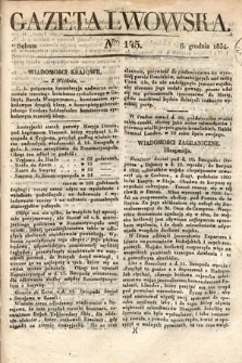 Gazeta Lwowska. 1834, nr 145