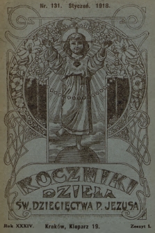 Roczniki Dzieła Św. Dziecięctwa P. Jezusa. R.34, nr 1 (1918)