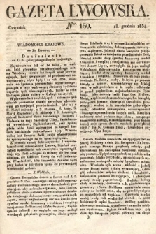 Gazeta Lwowska. 1834, nr 150